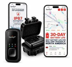 GPS Tracker for Vehicles & Cars Real-Time Tracking Device with App, 30-Day Battery, Waterproof Magnetic Case, Hidden Design, Geofencing, Kids & Seniors, iOS & Android, Subscription Needed GPS Tracker for Vehicles & Cars Real-Time Tracking Device with App, 30-Day Battery, Waterproof Magnetic Case, Hidden Design, Geofencing, Kids & Seniors, iOS & Android, Subscription Needed