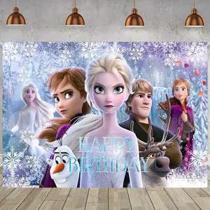 1Pcs Frozen Party Decoration Banner Photography Background for Kids Birthday Party Frozen Photo Booth Props (4.16X2.3 Ft) 1Pcs Frozen Party Decoration Banner Photography Background for Kids Birthday Party Frozen Photo Booth Props (4.16X2.3 Ft)