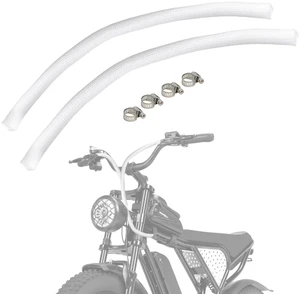 4/5 Inch Ebike Cable Management Sleeve White - Compatible Fit for Ridstar Q20 Super 73 S1 S2 R Z Macfox X1S X X2 E Bike Electric Bike Universal Mesh Wire Wrap Cover Cord Protector Tube 4/5 Inch Ebike Cable Management Sleeve White - Compatible Fit for Ridstar Q20 Super 73 S1 S2 R Z Macfox X1S X X2 E Bike Electric Bike Universal Mesh Wire Wrap Cover Cord Protector Tube