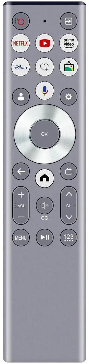 ERF6G80H Replacement Voice Remote Replacement for Hisense Class QLED 4K S7N Canvas TV HDR Smart TV 55S7N ERF6G80H Replacement Voice Remote Replacement for Hisense Class QLED 4K S7N Canvas TV HDR Smart TV 55S7N