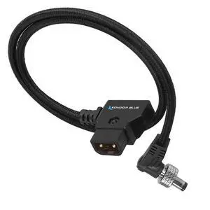 18 Inch Straight Cable D-Tap to Locking DC 2.5mm Right Angle Power Cable | Screw Lock Barrel, Nylon Braided Reinforced for Monitors, LED Lights, Accessories | Black 18 Inch Straight Cable D-Tap to Locking DC 2.5mm Right Angle Power Cable | Screw Lock Barrel, Nylon Braided Reinforced for Monitors, LED Lights, Accessories | Black