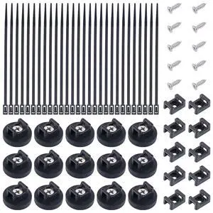 15 PCS Magnetic Zip Tie Mounts, Black Magnetic Wire Holder Multipurpose & Releasable Nylon Cable Ties & Cable Tie Mounts Base and Tapping Screws for Car and Office Supplies(85 Pcs 22mm) 15 PCS Magnetic Zip Tie Mounts, Black Magnetic Wire Holder Multipurpose & Releasable Nylon Cable Ties & Cable Tie Mounts Base and Tapping Screws for Car and Office Supplies(85 Pcs 22mm)