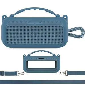 Silicone Cover Case for Bose SoundLink Plus Bluetooth Speaker | Soft Silicone Protective Case with Carrying Handle and Shoulder Strap, Shockproof and Anti-Scratch Cover (Blue Dusk) Silicone Cover Case for Bose SoundLink Plus Bluetooth Speaker | Soft Silicone Protective Case with Carrying Handle and Shoulder Strap, Shockproof and Anti-Scratch Cover (Blue Dusk)
