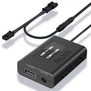 Dash Camera Power Adapter (3-Pin) for Audi Volkswagen Porsche, Connects to Rain Sensor, LED Display USB Power Source, Easy to Install, 5V 12V Output, for Dash Cam, Radar, D3-025 Dash Camera Power Adapter (3-Pin) for Audi Volkswagen Porsche, Connects to Rain Sensor, LED Display USB Power Source, Easy to Install, 5V 12V Output, for Dash Cam, Radar, D3-025