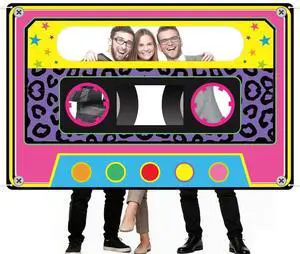71 x 46 Inch Fabric 80s 90s Party Decoration Retro 1980s 1990s Theme Photo Booth Prop Back to 90s Birthday Party Supplies Hip Hop Favor Neon Cassette Tape Hanging Backdrop for Rock Disco Music Decor 71 x 46 Inch Fabric 80s 90s Party Decoration Retro 1980s 1990s Theme Photo Booth Prop Back to 90s Birthday Party Supplies Hip Hop Favor Neon Cassette Tape Hanging Backdrop for Rock Disco Music Decor