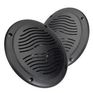 5" Water Resistant Dual Cone Marine Speakers with Grills - Pair 5" Water Resistant Dual Cone Marine Speakers with Grills - Pair