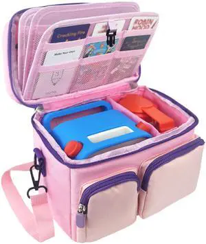 Yoto Player Case Large Capacity - Waterproof Travel bag Holds 40+ Yoto Cards, Compatible with Yoto Player 3rd Gen& Headphone Accessories (Case Only) (pink) Yoto Player Case Large Capacity - Waterproof Travel bag Holds 40+ Yoto Cards, Compatible with Yoto Player 3rd Gen& Headphone Accessories (Case Only) (pink)