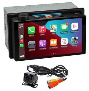J5UP7 Top Mount Control 7-inch Double DIN Certified Wireless Apple Carplay Android Auto Car Stereo & BUCAM100J Backup Camera Bundle J5UP7 Top Mount Control 7-inch Double DIN Certified Wireless Apple Carplay Android Auto Car Stereo & BUCAM100J Backup Camera Bundle