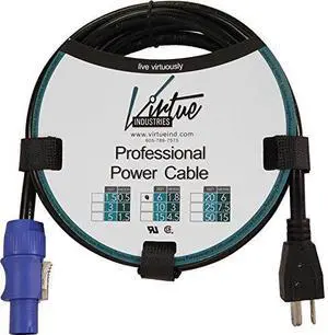 6 Foot Professional Compatible Edison (Male) to Power Cable 6 Foot Professional Compatible Edison (Male) to Power Cable