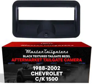 Black Tailgate Bezel with Backup Camera Replacement for Chevrolet C/K 1500 (1988-2002) | IP68 Waterproof | Parking Grid Lines Available | Easy to Install Black Tailgate Bezel with Backup Camera Replacement for Chevrolet C/K 1500 (1988-2002) | IP68 Waterproof | Parking Grid Lines Available | Easy to Install
