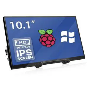 10.1 Inch Raspberry Pi Screen 1024x600 HDMI Monitor IPS Screen Display Secondary Monitor Extend Monitor for Raspberry Pi 5/4/3/2/Zero/B/B+ Win11/10/8/7, (Non-Touch), Driver Free 10.1 Inch Raspberry Pi Screen 1024x600 HDMI Monitor IPS Screen Display Secondary Monitor Extend Monitor for Raspberry Pi 5/4/3/2/Zero/B/B+ Win11/10/8/7, (Non-Touch), Driver Free