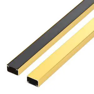 Aluminium Alloy U Shape Edge Trim Strip Decoration Profiles with Base, Metal Cable Raceway Cord Cover Channel, Ceramic Tile Mirror Wall Trim Transition Corner Decorative Strips Aluminium Alloy U Shape Edge Trim Strip Decoration Profiles with Base, Metal Cable Raceway Cord Cover Channel, Ceramic Tile Mirror Wall Trim Transition Corner Decorative Strips