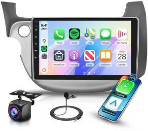 Car Stereo Radio for Honda Fit 2008-2013 Support Wireless Carplay Android Auto 10.1'' HD 1080P Touchscreen with 5Ghz WiFi GPS Navigation EQ AHD Backup Camera FM/RDS Radio SWC 2G+64G Car Stereo Radio for Honda Fit 2008-2013 Support Wireless Carplay Android Auto 10.1'' HD 1080P Touchscreen with 5Ghz WiFi GPS Navigation EQ AHD Backup Camera FM/RDS Radio SWC 2G+64G