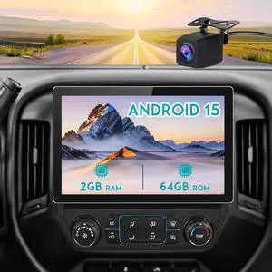 13.1 Inch Android Car Radio for Chevy Silverado GMC Sierra 2014-2018, 2GB RAM 64GB ROM with Wireless CarPlay & Android Auto, Backup Camera, GPS Navigation, WiFi, Bluetooth, FM/AM Radio, DSP, SWC 13.1 Inch Android Car Radio for Chevy Silverado GMC Sierra 2014-2018, 2GB RAM 64GB ROM with Wireless CarPlay & Android Auto, Backup Camera, GPS Navigation, WiFi, Bluetooth, FM/AM Radio, DSP, SWC