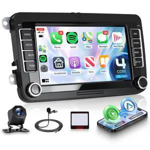 4G+64G Android Car Stereo for VW Golf MK5 MK6 Passat Jetta Tiguan T5 EOS Polo with Wireless CarPlay Android Auto, 7 Inch Touchscreen Car Radio GPS WiFi SWC Bluetooth 32EQ Backup Camera 4G+64G Android Car Stereo for VW Golf MK5 MK6 Passat Jetta Tiguan T5 EOS Polo with Wireless CarPlay Android Auto, 7 Inch Touchscreen Car Radio GPS WiFi SWC Bluetooth 32EQ Backup Camera