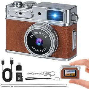 Mini Keychain Camera - 1080P HD Retro Digital Camera, Compact with 32GB SD Card, 0.96" HD Display, Portable Pocket Video Recorder for Photo Video Travel Recording Mini Keychain Camera - 1080P HD Retro Digital Camera, Compact with 32GB SD Card, 0.96" HD Display, Portable Pocket Video Recorder for Photo Video Travel Recording