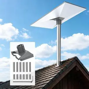 Starlink Gen 3/4/4X Pole Mount Adapter, Heavy-Duty Aluminum Pipe Mount Kit for Starlink V3/V4 Standard Dish, Secure Weatherproof Roof, RV & Outdoor Installation, Fits 25-40mm Poles, Pole Not Included Starlink Gen 3/4/4X Pole Mount Adapter, Heavy-Duty Aluminum Pipe Mount Kit for Starlink V3/V4 Standard Dish, Secure Weatherproof Roof, RV & Outdoor Installation, Fits 25-40mm Poles, Pole Not Included
