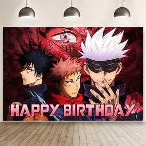 Cartoon for Jujutsu Manga Kaisen Happy Birthday Backdrop Birthday Party Supplies Kawaii Background for Boys Girls,Happy Birthday Banner Backdrop for Kids Party Decorations(5x3ft) Cartoon for Jujutsu Manga Kaisen Happy Birthday Backdrop Birthday Party Supplies Kawaii Background for Boys Girls,Happy Birthday Banner Backdrop for Kids Party Decorations(5x3ft)