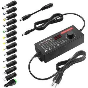 3.5V - 12V Power Supply 10A 120W AC to DC Adapter DC 4V 4.5V 5V 6V 7V 8V 9V 10V 12V Voltage Adjustable Universal Power Converter Transformer 100-240V AC in with 14 Tips & Polarity Converter 3.5V - 12V Power Supply 10A 120W AC to DC Adapter DC 4V 4.5V 5V 6V 7V 8V 9V 10V 12V Voltage Adjustable Universal Power Converter Transformer 100-240V AC in with 14 Tips & Polarity Converter