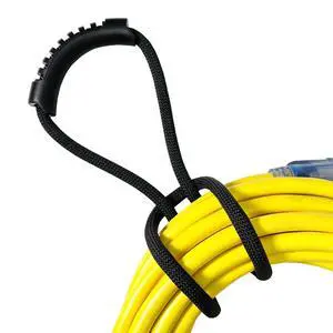 Loop-It Storage Straps by - 18-inch (3-Pack) Black | Extension Cord Organizer, Vacuum Hose Holder, Shop Storage, Air or Water Hose Organizer for your Home, Garage, Boat, RV Loop-It Storage Straps by - 18-inch (3-Pack) Black | Extension Cord Organizer, Vacuum Hose Holder, Shop Storage, Air or Water Hose Organizer for your Home, Garage, Boat, RV