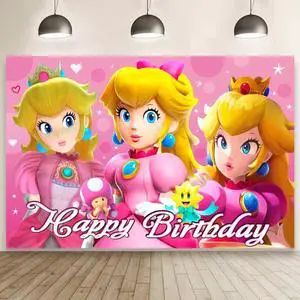 Wall Decor for Birthday Decorations P Backdrop for Kids Birthday Party Supplies (5x3ft) Wall Decor for Birthday Decorations P Backdrop for Kids Birthday Party Supplies (5x3ft)