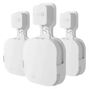 Outlet Wall Mount Holder for eero Pro (White(3 Pack)) | Built-in Cord Storage; Tool-free Outlet Mounting; Wall Mounts Only, Compatible with Eero Pro Routers and Power Adapters Outlet Wall Mount Holder for eero Pro (White(3 Pack)) | Built-in Cord Storage; Tool-free Outlet Mounting; Wall Mounts Only, Compatible with Eero Pro Routers and Power Adapters