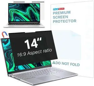 Magnetic Laptop privacy screen 14 inch for 16:9 Widedisplay | Removable Laptop Privacy Screen Shield Anti Glare Blue Light Filter Compatible with HP/Dell/Acer/Lenovo/Asus Magnetic Laptop privacy screen 14 inch for 16:9 Widedisplay | Removable Laptop Privacy Screen Shield Anti Glare Blue Light Filter Compatible with HP/Dell/Acer/Lenovo/Asus