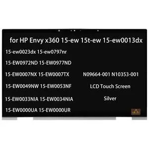 Replacement for HP Envy x360 15t-ew 15-ew0013dx 15-ew0023dx Screen | 15-ew0797nr 15-EW0972ND 15-EW0977ND 15-EW0007NX N09664-001 N10353-001 LCD Touch Screen Display Digitizer Assembly Silver Replacement for HP Envy x360 15t-ew 15-ew0013dx 15-ew0023dx Screen | 15-ew0797nr 15-EW0972ND 15-EW0977ND 15-EW0007NX N09664-001 N10353-001 LCD Touch Screen Display Digitizer Assembly Silver