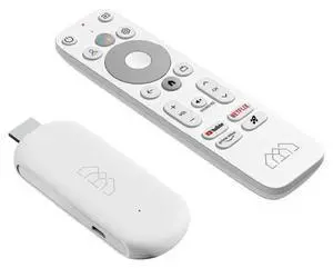 White Streaming Dongle with Official Android TV System, Including Shows on Netflix, HBO Max, and Disney Plus White Streaming Dongle with Official Android TV System, Including Shows on Netflix, HBO Max, and Disney Plus