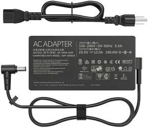 240W Laptop Charger Compatible with Asus ROG Zephyrus G14 G15 M16 G16 S15 S17 ROG Flow X16 ROG Strix Scar 15,TUF Gaming A15 A17 F15 F16 F17 AD240-00E ADP-240EB B Gaming Laptop 20V/12A Adapter 240W Laptop Charger Compatible with Asus ROG Zephyrus G14 G15 M16 G16 S15 S17 ROG Flow X16 ROG Strix Scar 15,TUF Gaming A15 A17 F15 F16 F17 AD240-00E ADP-240EB B Gaming Laptop 20V/12A Adapter