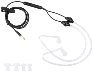 in-Ear Headphones, 3.5mm Anti-Radiation Air Acoustic Tube Earpiece Earphone with Microphone for Mobile Phone, Tablet, MP3, MP4, etc.(Black) in-Ear Headphones, 3.5mm Anti-Radiation Air Acoustic Tube Earpiece Earphone with Microphone for Mobile Phone, Tablet, MP3, MP4, etc.(Black)