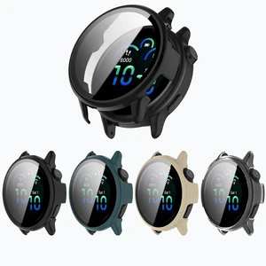 [4-Pack vivoactive 6 Screen Protector Case Compatible with Garmin vívoactive® 6 Smart Watch, Ultra-Thin Scratch Resistant Cover with Tempered Glass for Women Men [4-Pack vivoactive 6 Screen Protector Case Compatible with Garmin vívoactive® 6 Smart Watch, Ultra-Thin Scratch Resistant Cover with Tempered Glass for Women Men