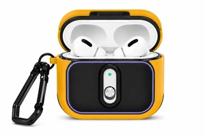 AirPods Pro 2 Case, Compatible with AirPods Pro (2nd Generation), Shockproof Protective Cover with Secure Lock, LED Visible, Rugged Grip, Keychain Clip (Yellow) AirPods Pro 2 Case, Compatible with AirPods Pro (2nd Generation), Shockproof Protective Cover with Secure Lock, LED Visible, Rugged Grip, Keychain Clip (Yellow)