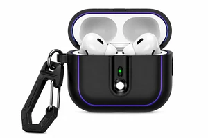 AirPods Pro 2 Case, Compatible with AirPods Pro (2nd Generation), Shockproof Protective Cover with Secure Lock, LED Visible, Rugged Grip, Keychain Clip (Black) AirPods Pro 2 Case, Compatible with AirPods Pro (2nd Generation), Shockproof Protective Cover with Secure Lock, LED Visible, Rugged Grip, Keychain Clip (Black)