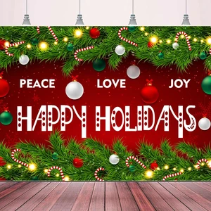 Happy Holidays Celebrate Backdrop Banner Peace Love Joy Happy Holidays Wall Hanging Decor Red Glittering Xmas Winter Holiday Party Photo Photography Prop Booth Background 70.9x47.2in Happy Holidays Celebrate Backdrop Banner Peace Love Joy Happy Holidays Wall Hanging Decor Red Glittering Xmas Winter Holiday Party Photo Photography Prop Booth Background 70.9x47.2in