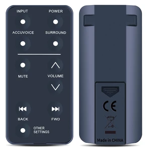 Remote Replacement for ZVOX Accuvoice Dialogue Soundbar Compatible Models: AV120 AV835 AV855 SB380 SB400 SB500 SB700 AV157 AV203 AV200 AV257 AV355 AV357, No Programming Remote Replacement for ZVOX Accuvoice Dialogue Soundbar Compatible Models: AV120 AV835 AV855 SB380 SB400 SB500 SB700 AV157 AV203 AV200 AV257 AV355 AV357, No Programming