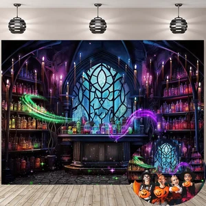 Halloween Mad Scientist Lab Backdrop 8x6FT Spooky Chemistry Laboratory Magic Witch Background Halloween Party Decorations Supplies Photo Props Halloween Mad Scientist Lab Backdrop 8x6FT Spooky Chemistry Laboratory Magic Witch Background Halloween Party Decorations Supplies Photo Props