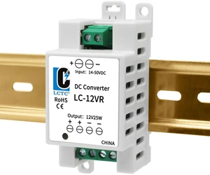 DIN Rail Step-Down 24V to 12V Converter, 14-50V Input, 12V 2A 25W Output dc-dc 48vdc 24vdc to 12vdc,Power Supply Buck Voltage Reducer for PLC, Sensors and Control Panels DIN Rail Step-Down 24V to 12V Converter, 14-50V Input, 12V 2A 25W Output dc-dc 48vdc 24vdc to 12vdc,Power Supply Buck Voltage Reducer for PLC, Sensors and Control Panels