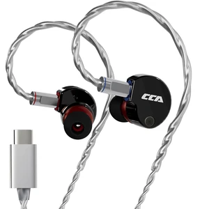 CCA Phoenix 10mm High-Performance Dual Magnet LCP Diaphragm in-Ear Headphones Precision Metal Casting Earphones, Pure Sound Earbuds (Type-c No MIC, Dark Grey) CCA Phoenix 10mm High-Performance Dual Magnet LCP Diaphragm in-Ear Headphones Precision Metal Casting Earphones, Pure Sound Earbuds (Type-c No MIC, Dark Grey)