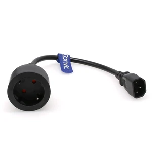 IEC 320 C14 Male to 3 x Europe Schuko Female Socket Short Adapter Power Cable for UPS PDU,Euro UPS/PDU Power Cord Connecter IEC 320 C14 Male to 3 x Europe Schuko Female Socket Short Adapter Power Cable for UPS PDU,Euro UPS/PDU Power Cord Connecter
