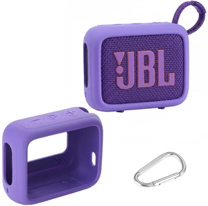 Silicone Cover Case Compatible with JBL Go 4 Ultra Portable Bluetooth Speaker (Purple) Silicone Cover Case Compatible with JBL Go 4 Ultra Portable Bluetooth Speaker (Purple)