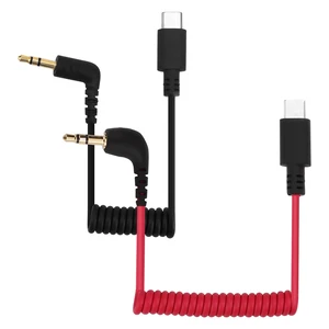 2pcs USB C to 3.5mm TRS Microphone Adapter Mic Cable, for Hollyland Lark M1/M2/MAX/150/M1/MAX Duo Audio Output Cable DAC Coiled Cable Rode Wireless GO 2/ME/Pro Android iPhone 15/16 2pcs USB C to 3.5mm TRS Microphone Adapter Mic Cable, for Hollyland Lark M1/M2/MAX/150/M1/MAX Duo Audio Output Cable DAC Coiled Cable Rode Wireless GO 2/ME/Pro Android iPhone 15/16