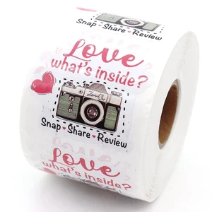 Snap Share Review Sitckers, Love What's Inside Stickers Small Business Thank You Stickers for Packaging Package Bakery Packing Sticker, 1.5 500 Pcs Snap Share Review Sitckers, Love What's Inside Stickers Small Business Thank You Stickers for Packaging Package Bakery Packing Sticker, 1.5 500 Pcs