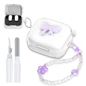 Purple Bow for Anker Soundcore P30i Shockproof Case, with Keychain Cute Purple Bow Design,Soft Protective Cover, for Girls Women,Comes with Keychain & Cleaning Kit Purple Bow for Anker Soundcore P30i Shockproof Case, with Keychain Cute Purple Bow Design,Soft Protective Cover, for Girls Women,Comes with Keychain & Cleaning Kit