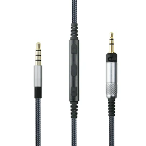 Fantasia Cable Compatible with Sennheiser HD598, HD598 SE, HD518, HD598Cs, HD599, HD569, HD579 Headphones, Remote Volume Mic for iPhone 4.3FT Fantasia Cable Compatible with Sennheiser HD598, HD598 SE, HD518, HD598Cs, HD599, HD569, HD579 Headphones, Remote Volume Mic for iPhone 4.3FT