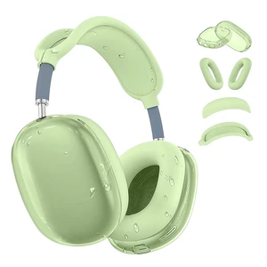 4 in 1Silicone Case Cover for AirPods Max Headphones,Clear TPU Ear Cups Cover+Ear Pads Case+ Headband Covers, Transparent Silicone Accessories for Apple AirPods Max Case (2020 Lightning/2024 USB-C) 4 in 1Silicone Case Cover for AirPods Max Headphones,Clear TPU Ear Cups Cover+Ear Pads Case+ Headband Covers, Transparent Silicone Accessories for Apple AirPods Max Case (2020 Lightning/2024 USB-C)