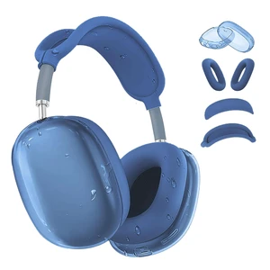 4 in 1Silicone Case Cover for AirPods Max Headphones,Clear TPU Ear Cups Cover+Ear Pads Case+ Headband Covers, Transparent Silicone Accessories for Apple AirPods Max Case (2020 Lightning/2024 USB-C) 4 in 1Silicone Case Cover for AirPods Max Headphones,Clear TPU Ear Cups Cover+Ear Pads Case+ Headband Covers, Transparent Silicone Accessories for Apple AirPods Max Case (2020 Lightning/2024 USB-C)