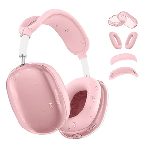 4 in 1Silicone Case Cover for AirPods Max Headphones,Clear TPU Ear Cups Cover+Ear Pads Case+ Headband Covers, Transparent Silicone Accessories for Apple AirPods Max Case (2020 Lightning/2024 USB-C) 4 in 1Silicone Case Cover for AirPods Max Headphones,Clear TPU Ear Cups Cover+Ear Pads Case+ Headband Covers, Transparent Silicone Accessories for Apple AirPods Max Case (2020 Lightning/2024 USB-C)