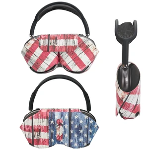 Smart Case Holder for AirPods Max - Sleep Mode Compatible, Anti-Dust and Scrapes, Replacement AirPods Max Headphone Sleeve Cover Cute Printed Leather Stock Case (Stars and Stripes) Smart Case Holder for AirPods Max - Sleep Mode Compatible, Anti-Dust and Scrapes, Replacement AirPods Max Headphone Sleeve Cover Cute Printed Leather Stock Case (Stars and Stripes)