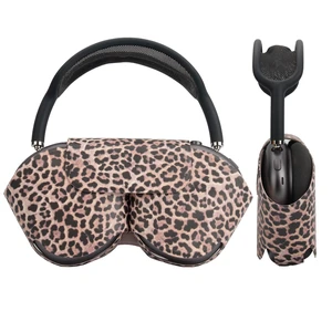 Smart Case Holder for AirPods Max - Sleep Mode Compatible, Anti-Dust and Scrapes, Replacement AirPods Max Headphone Sleeve Cover Cute Printed Leather Stock Case (Leopard) Smart Case Holder for AirPods Max - Sleep Mode Compatible, Anti-Dust and Scrapes, Replacement AirPods Max Headphone Sleeve Cover Cute Printed Leather Stock Case (Leopard)